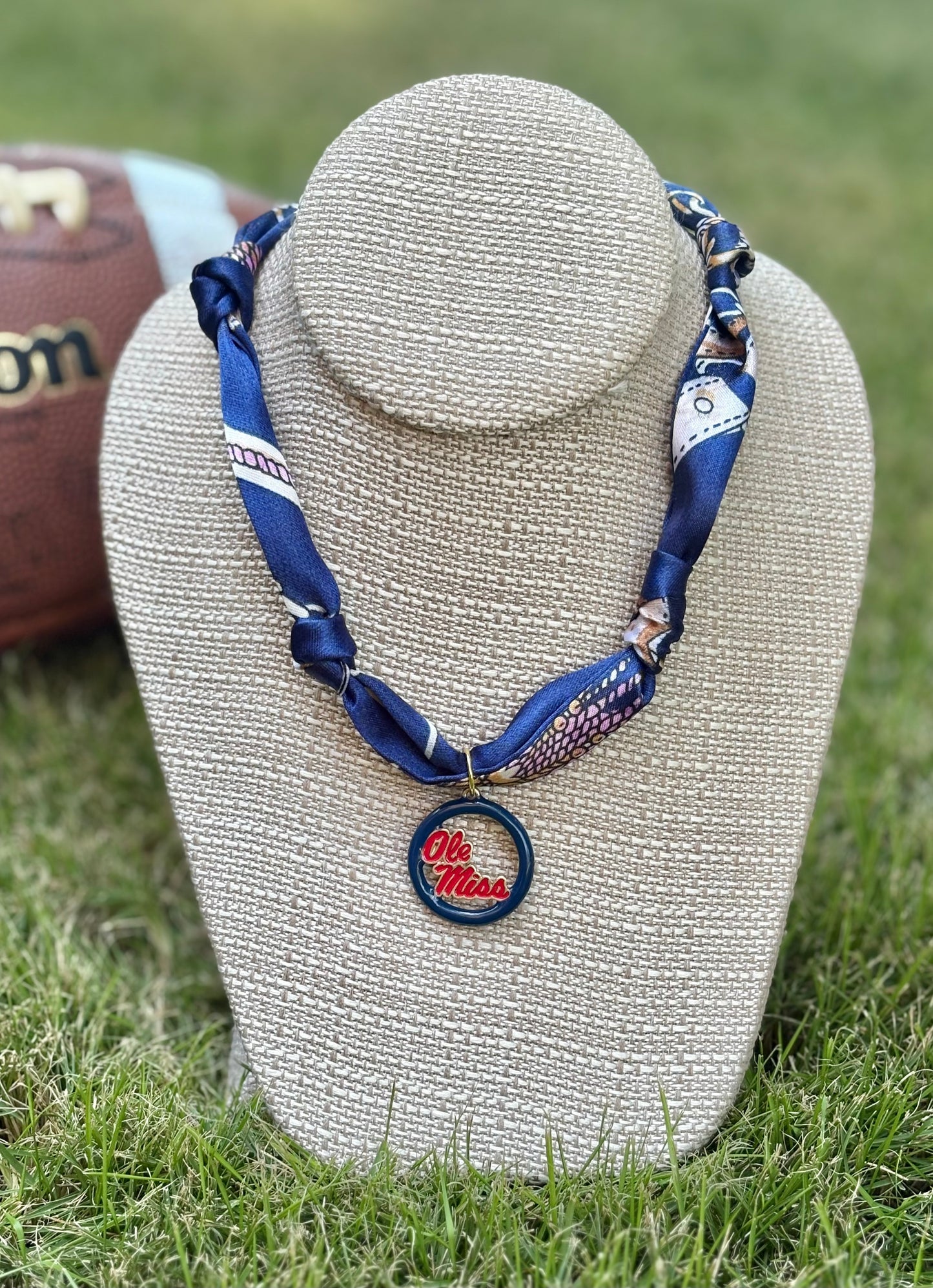 Gameday Team Charm Scarf Necklaces