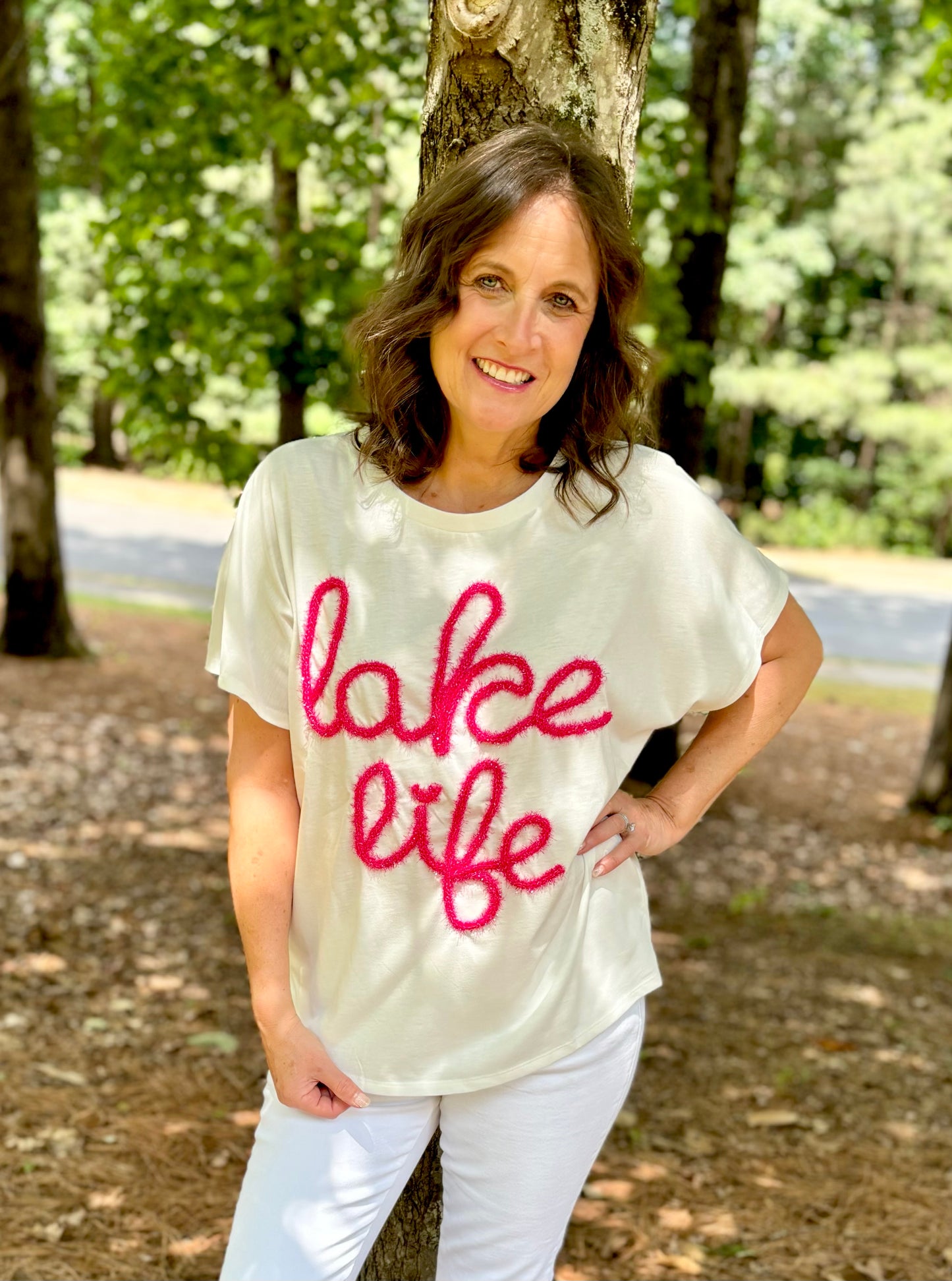 Lake Life Metallic Tee