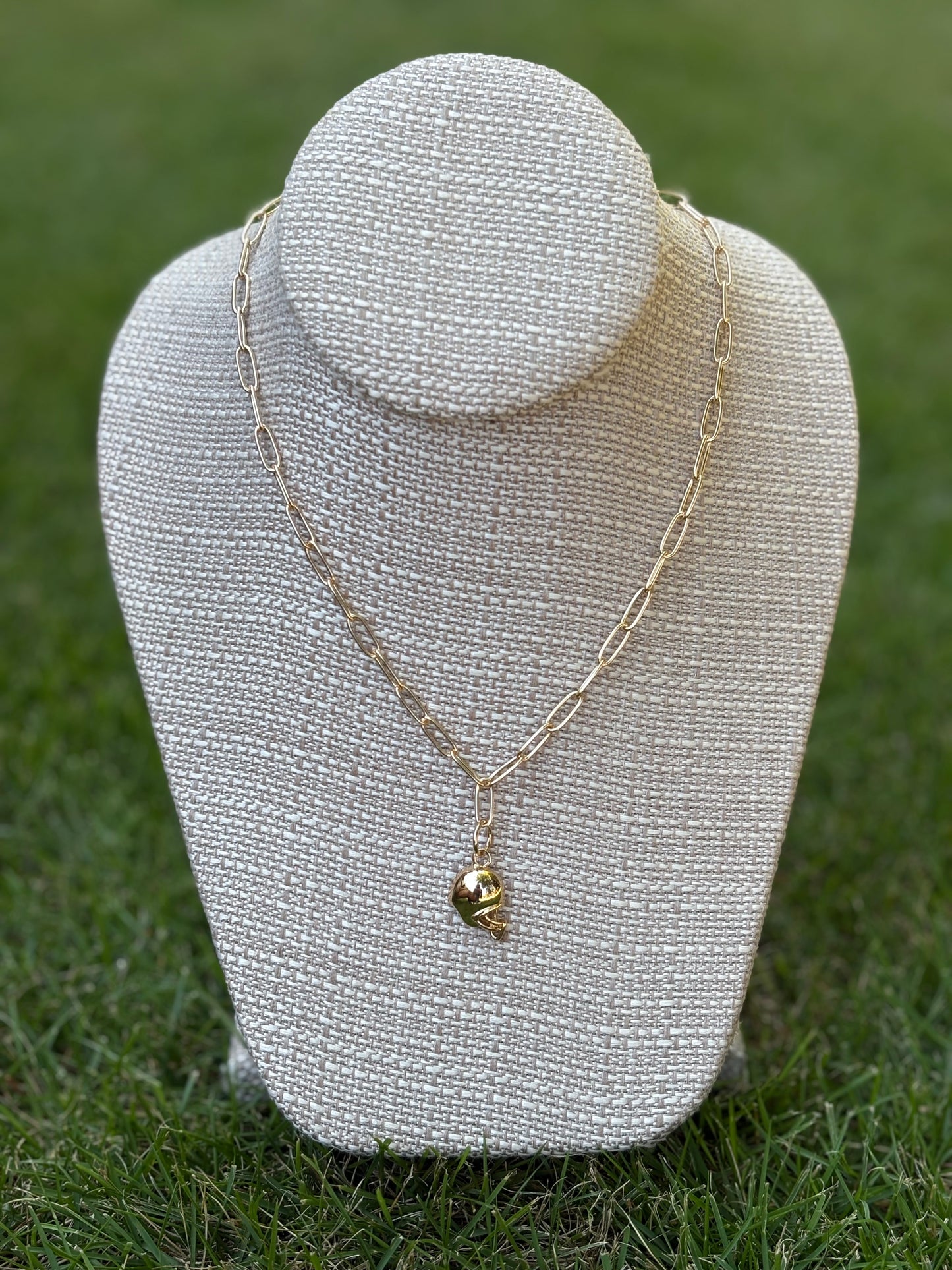Gold Toggle Charm Necklaces-3 styles