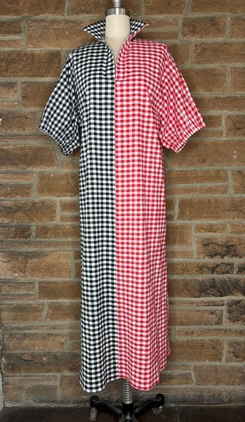 Blakely Midi Gingham GameDay Dress PREORDER