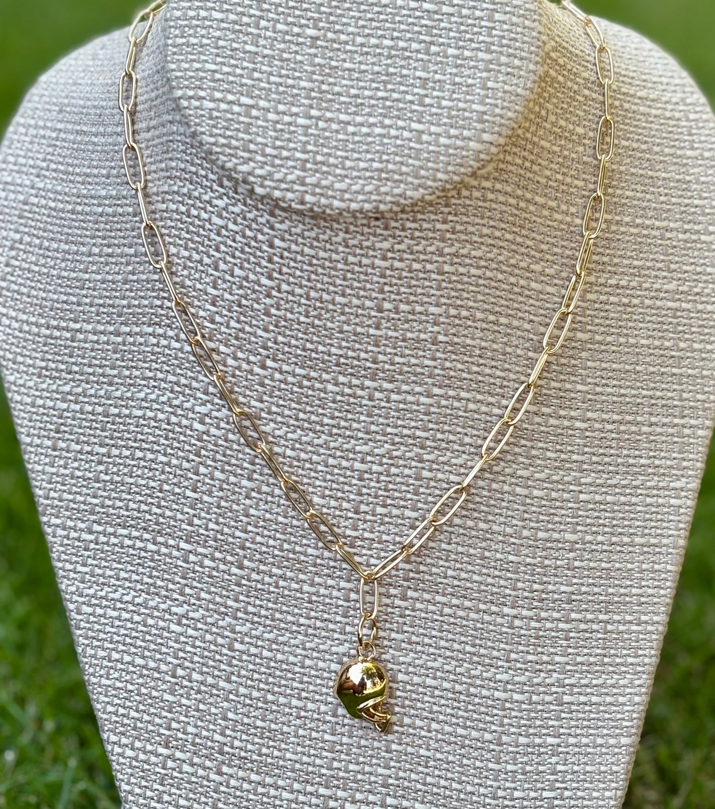 Gold Toggle Charm Necklaces-3 styles