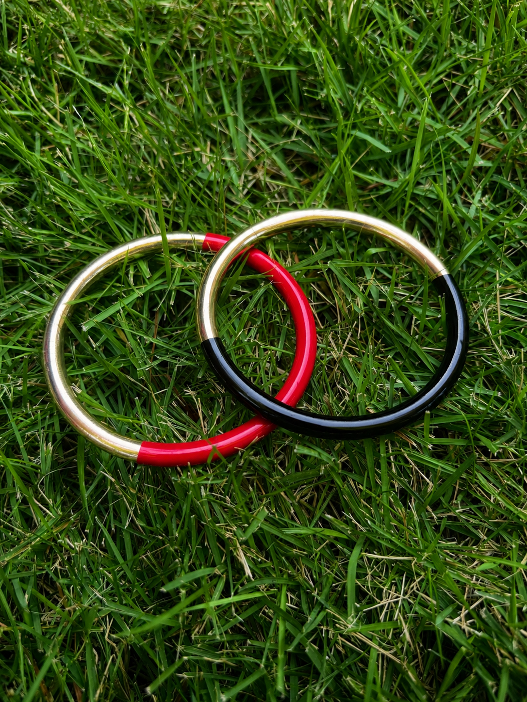 Two-Tone Statement Bangles
