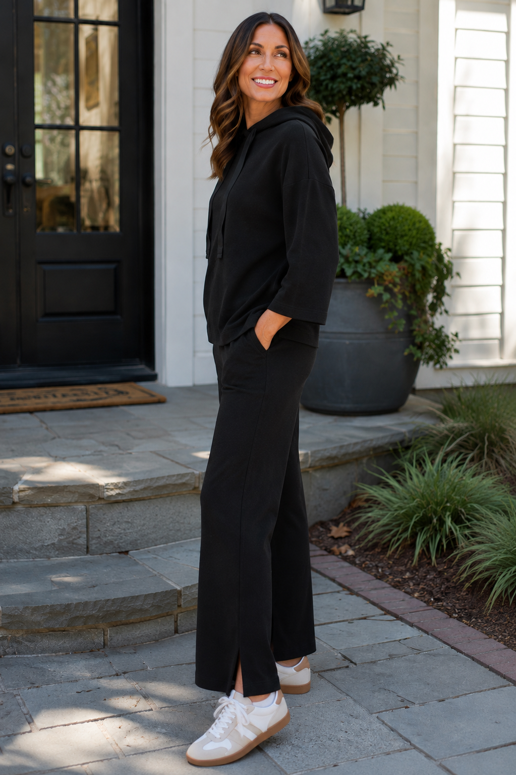 Weekend Scuba Black Pant Set