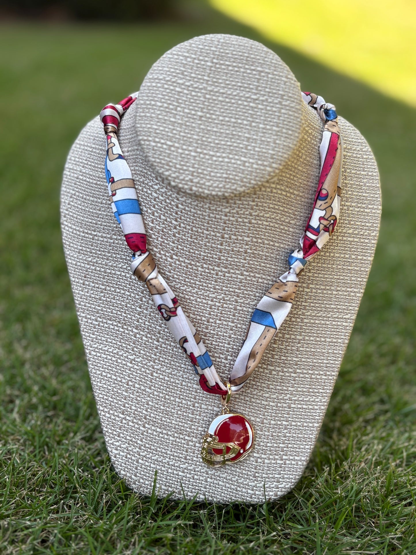 Gameday Team Charm Scarf Necklaces