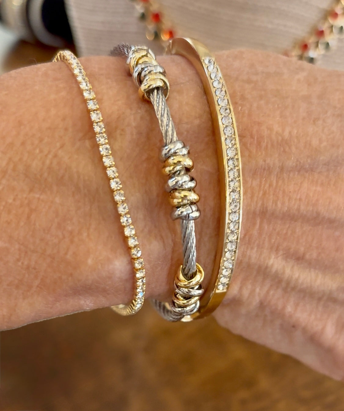 Dainty Tennis Bracelet - Gold or Silver