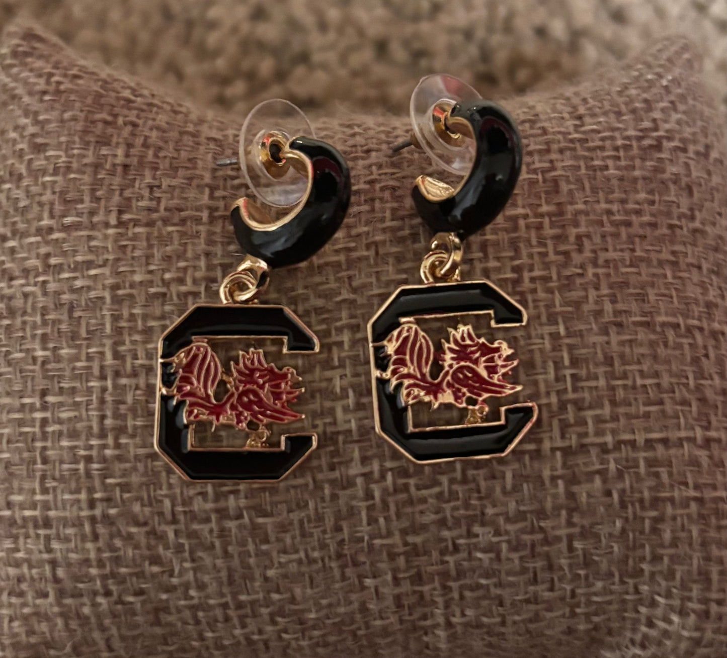 Collegiate Huggie Hoop Earrings