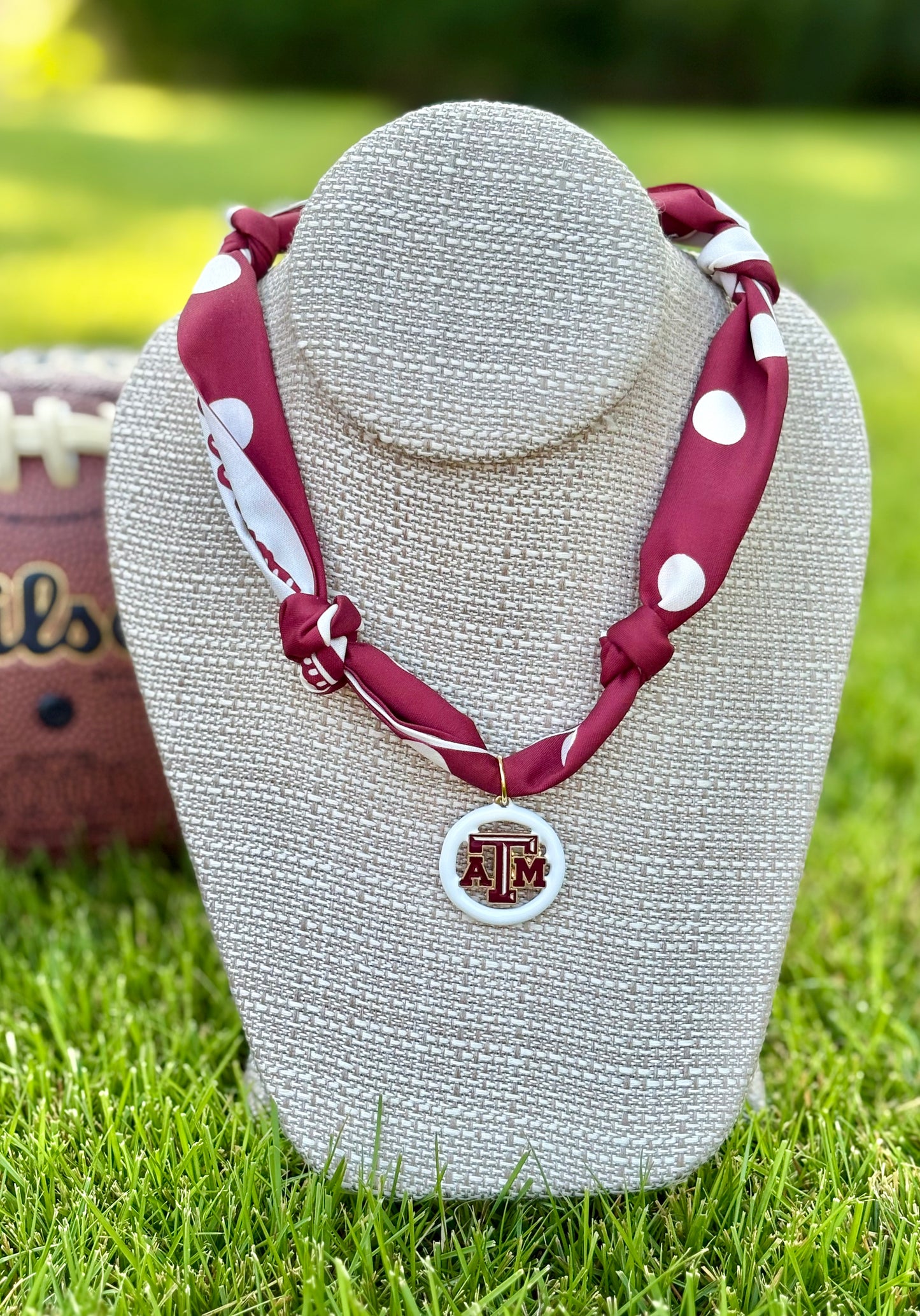 Gameday Team Charm Scarf Necklaces