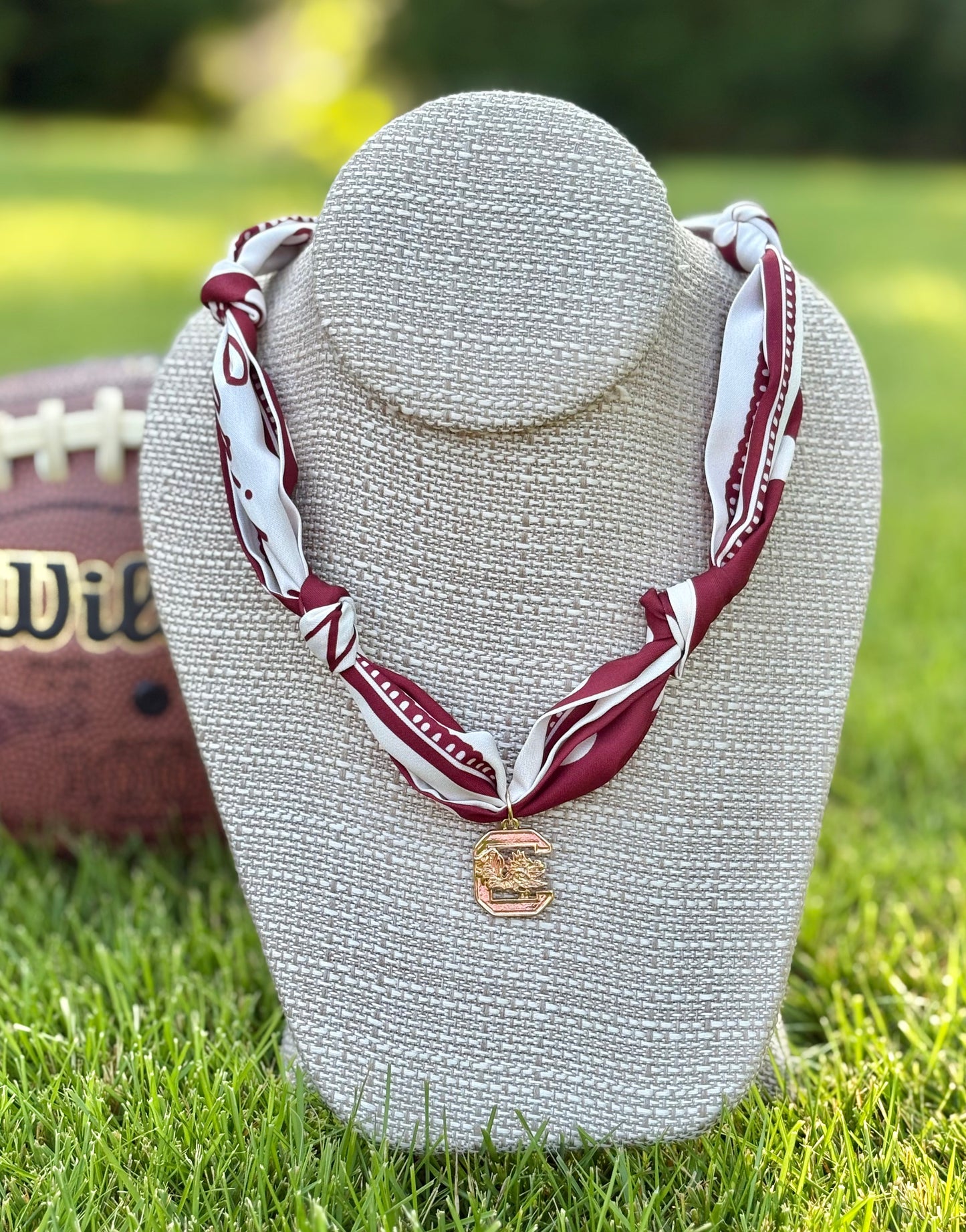 Gameday Team Charm Scarf Necklaces