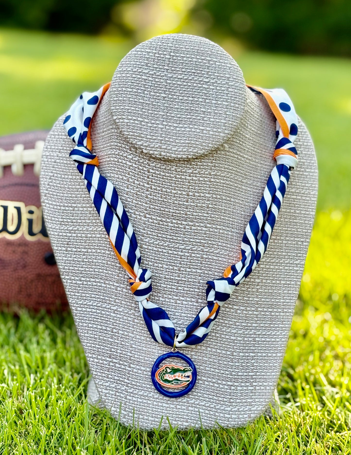 Gameday Team Charm Scarf Necklaces