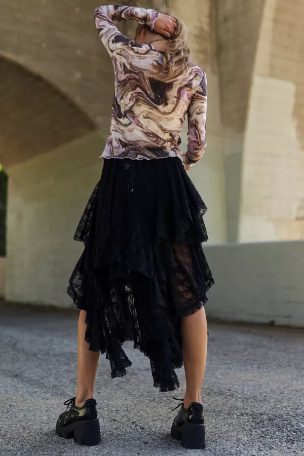Marble Design Mesh Top
