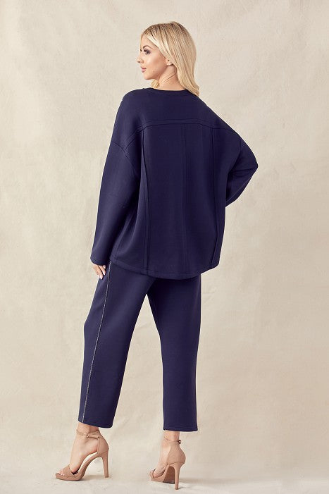 Keller French Scuba Knit Pant Set / 2 colors