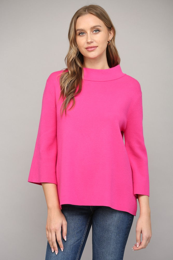 It’s Fate Mock neck Bell Sleeve Sweater / 6 colors