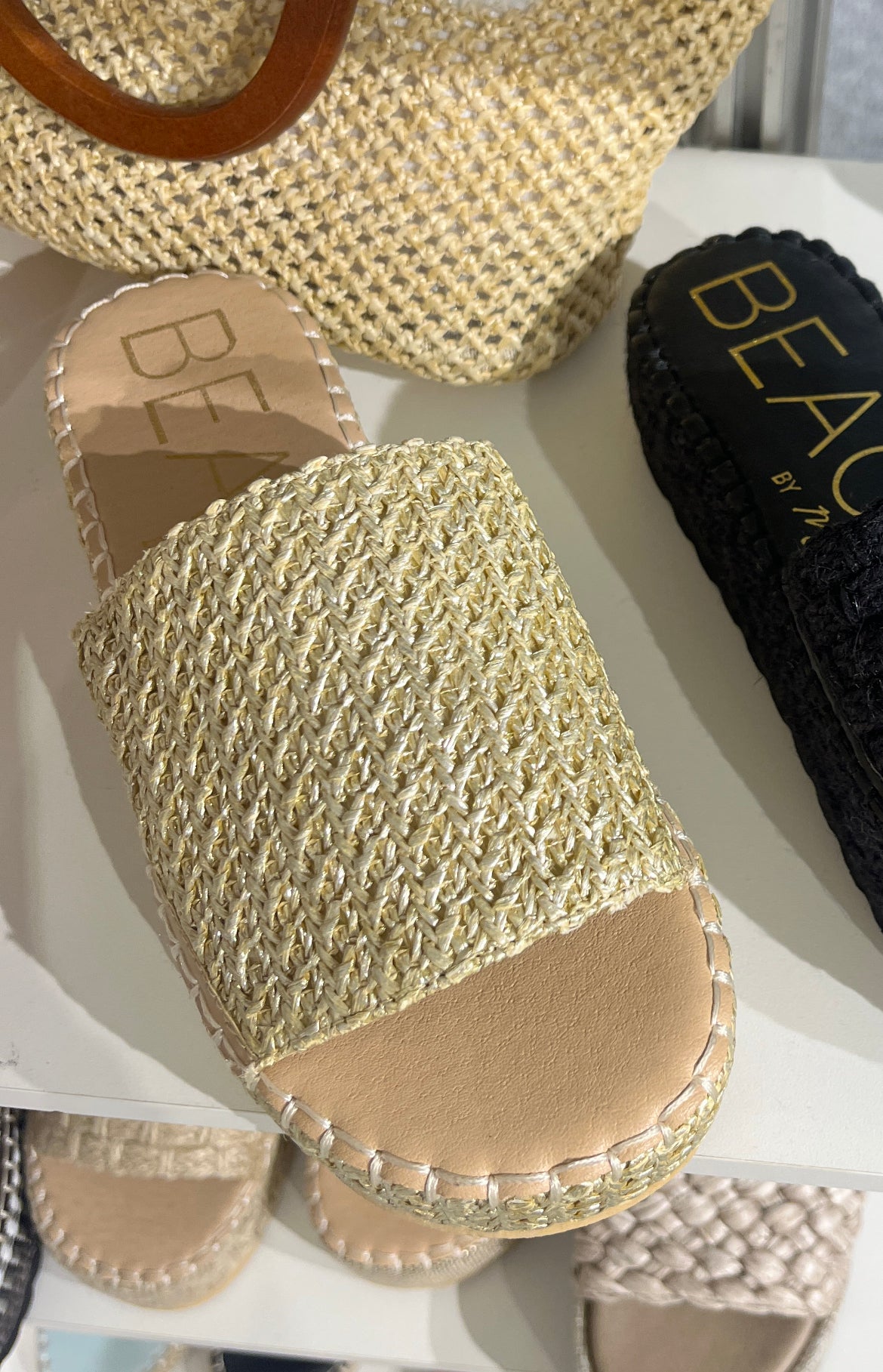 Beach Matisse Del Mar GOLD Slides