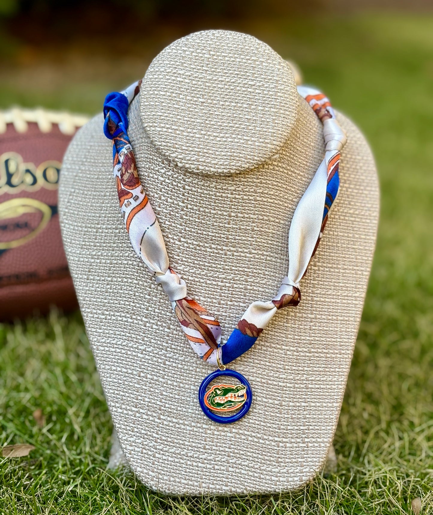 Gameday Team Charm Scarf Necklaces