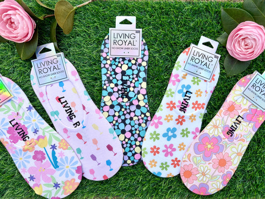 Living Royal No Show Liner socks / 5 patterns