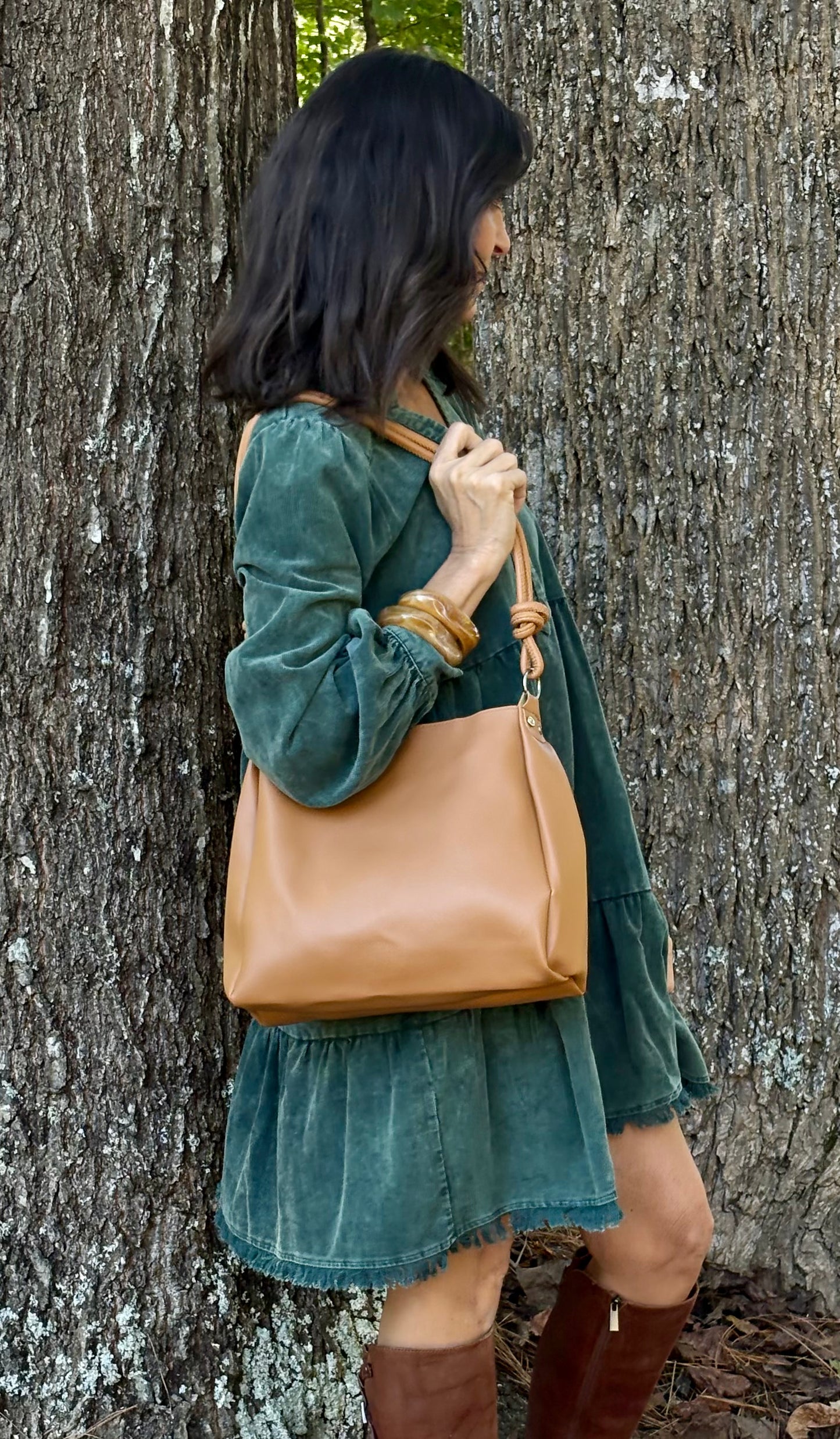 Modern Shoulder Tote Purse / 3 colors