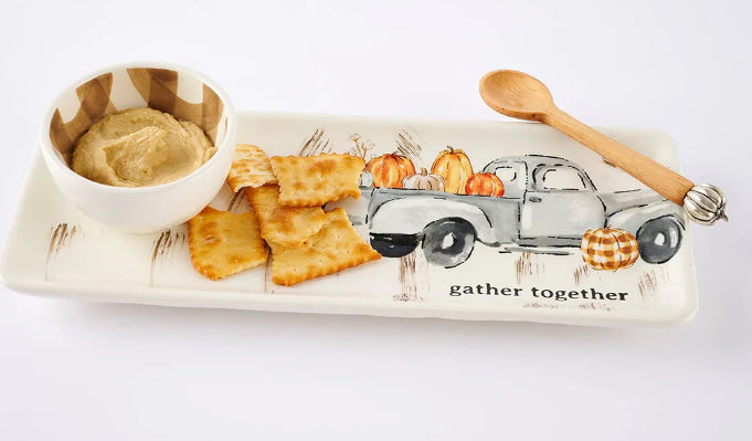Mud Pie Gather Truck Tray & Dip Set