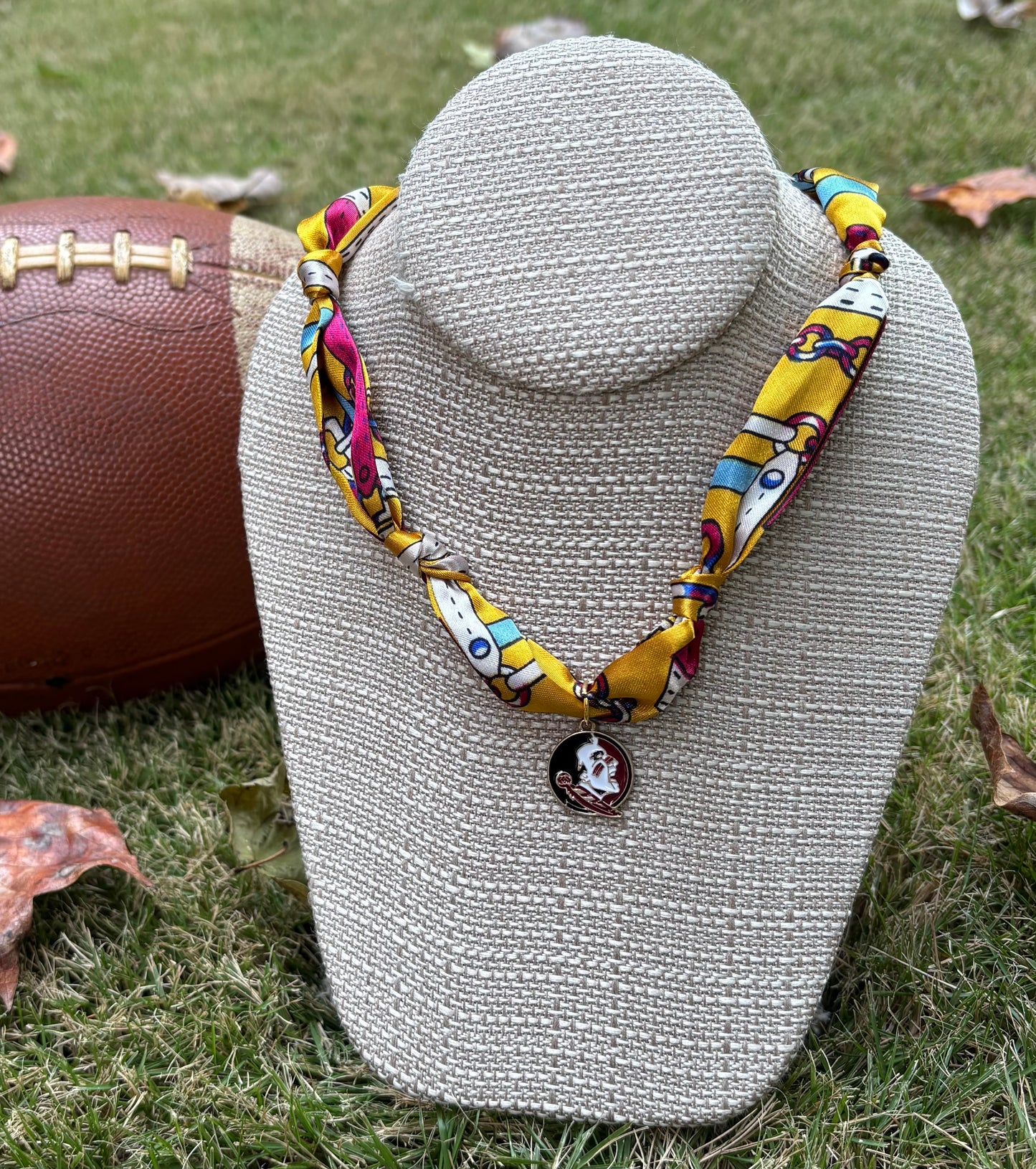 Gameday Team Charm Scarf Necklaces