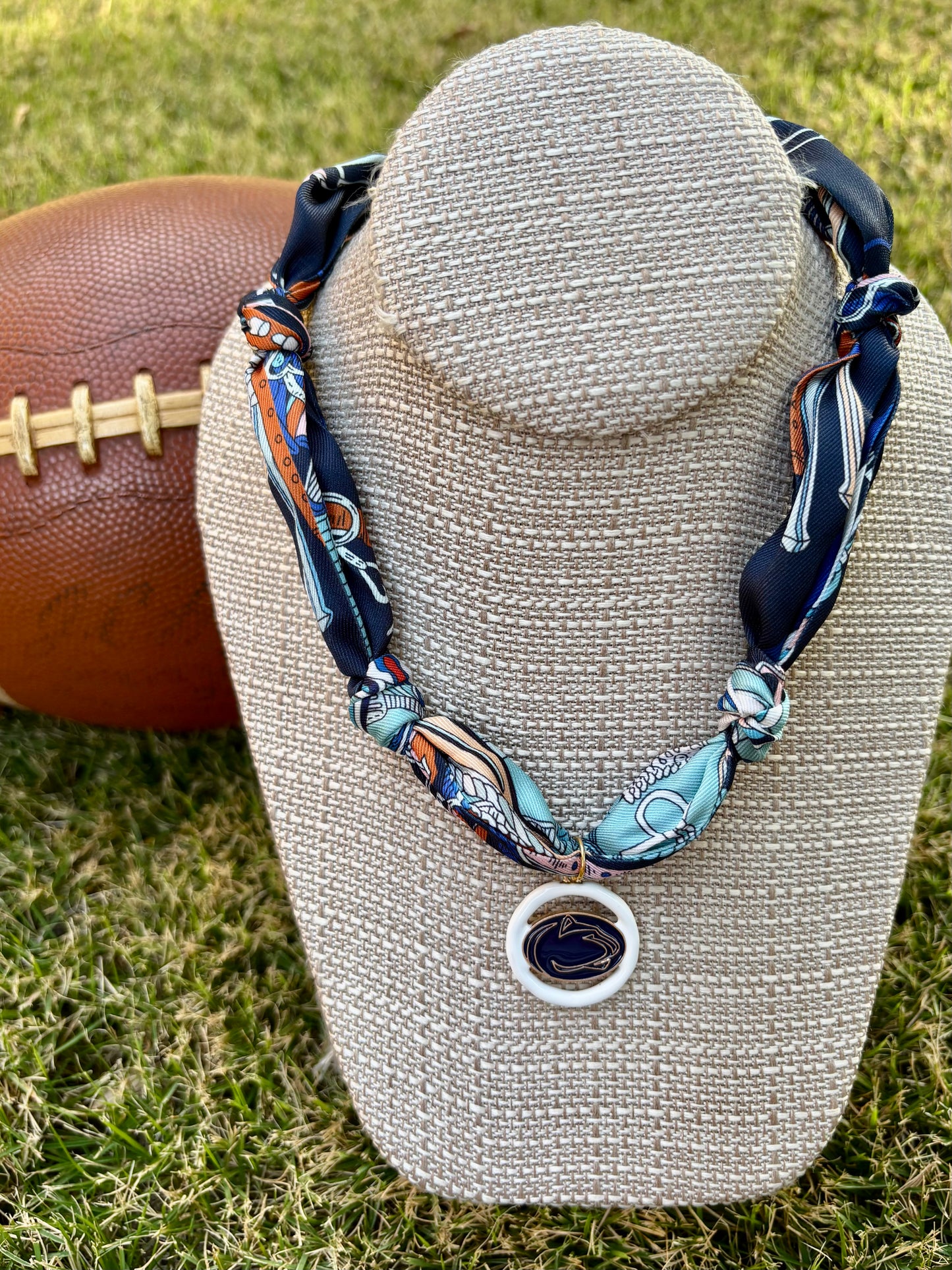 Gameday Team Charm Scarf Necklaces