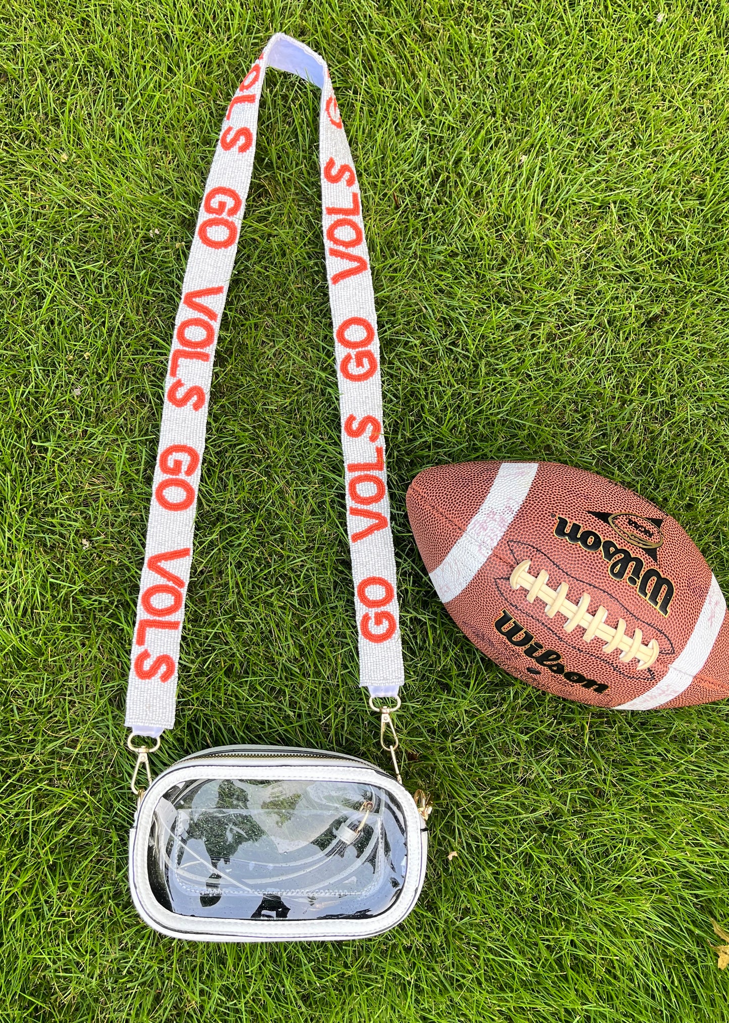 Collegiate Beaded Game Day Purse Straps