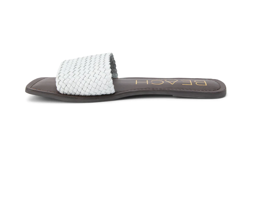 Matisse Isle White Slide Sandal