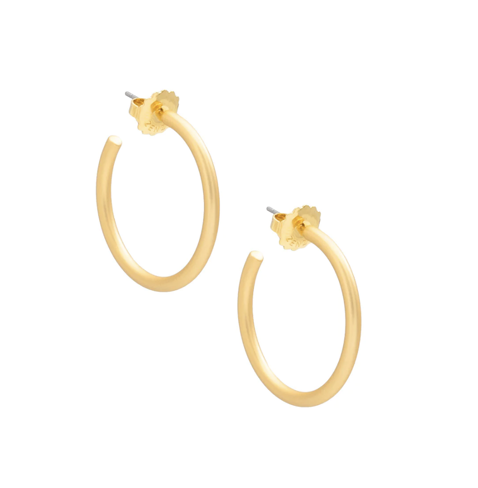 Small Thin Hoop Earrings / 3 colors
