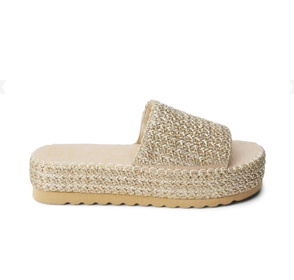Beach Matisse Del Mar GOLD Slides