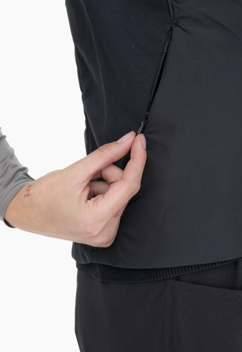 Black Hybrid Mono B Vest