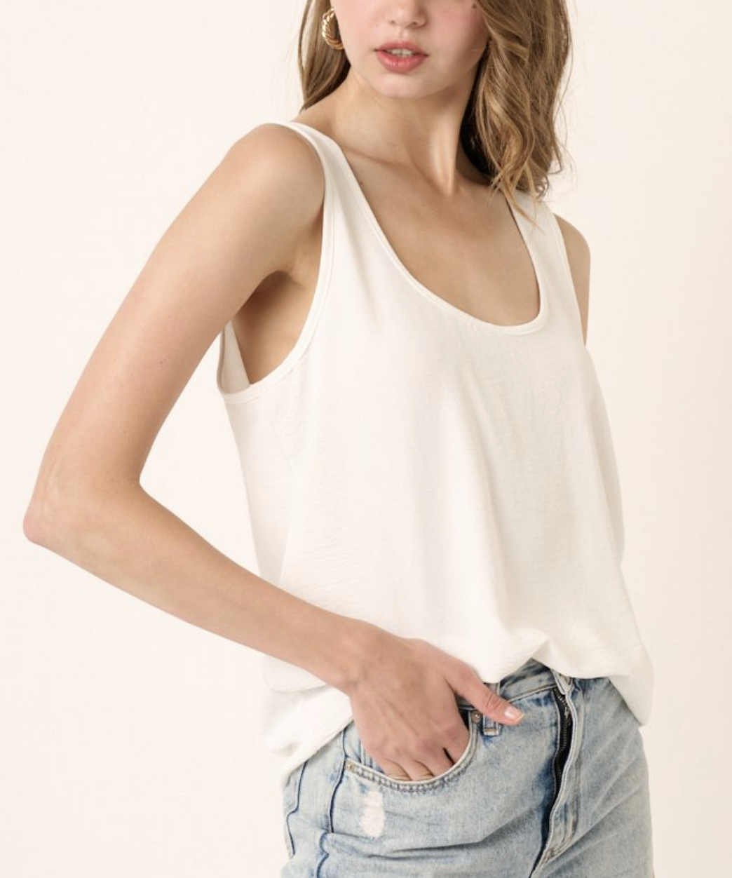 Air Flow Scoop Neck Tank /2 colors