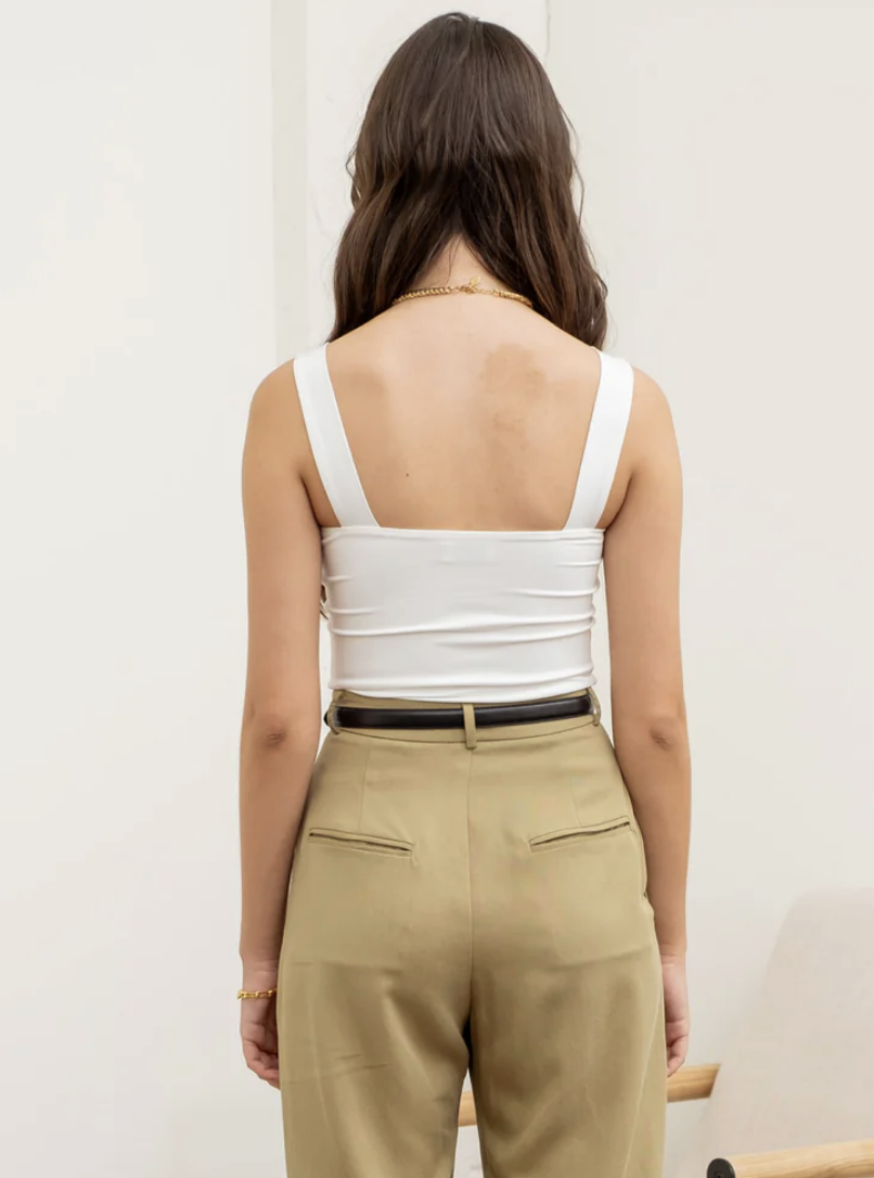 Square Neck Reversible Seamless Cami / 3 colors