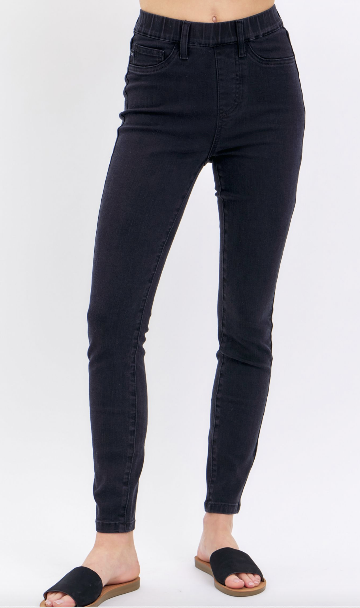 Judy Blue Pull-on Black Skinny Jean