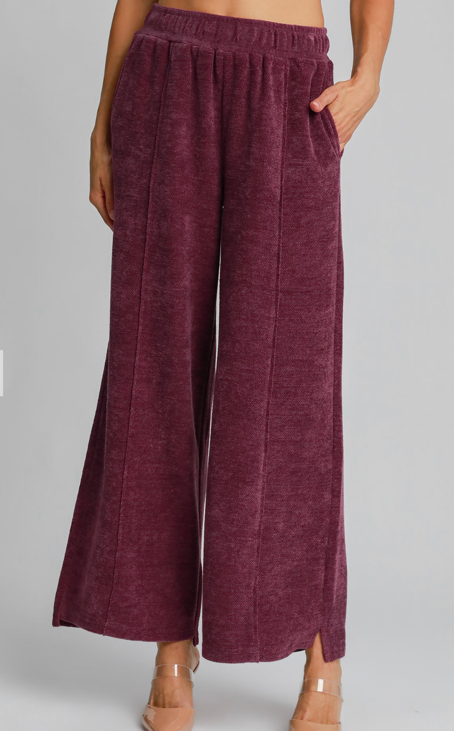 Chenille Pants with Pockets 4 colors