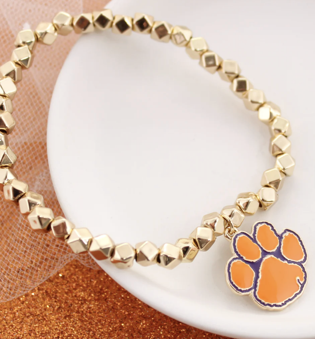 Collegiate Logo Gold Bracelet