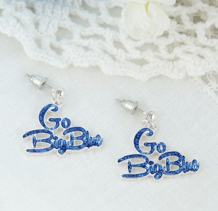 Collegiate Slogan Earrings