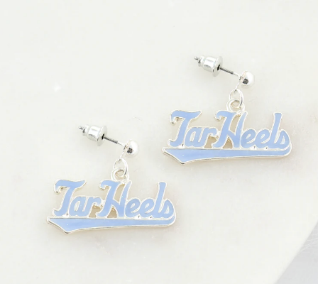 Collegiate Slogan Earrings