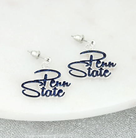 Collegiate Slogan Earrings