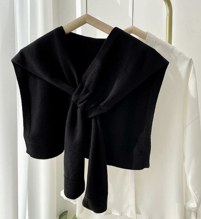 Lightweight Knit Tie Shawl / 3 colors