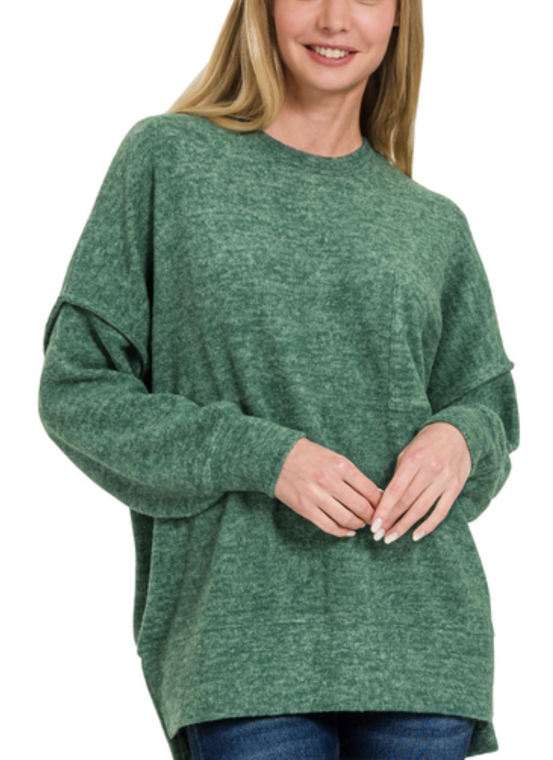 Dropped Shoulder Oversized Sweater / 4 colors