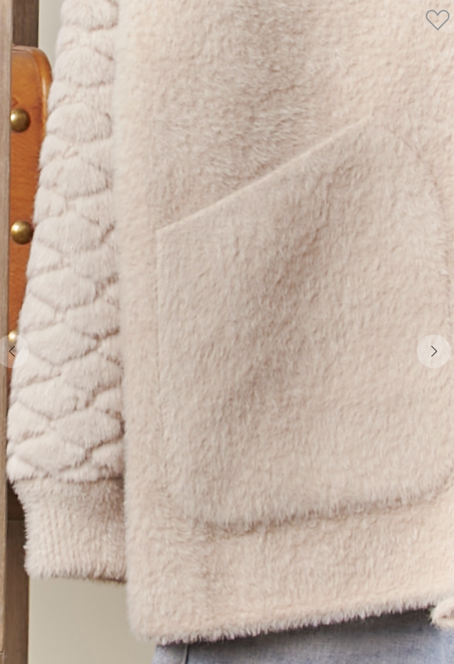 Fleece Knit Zip Hoodie