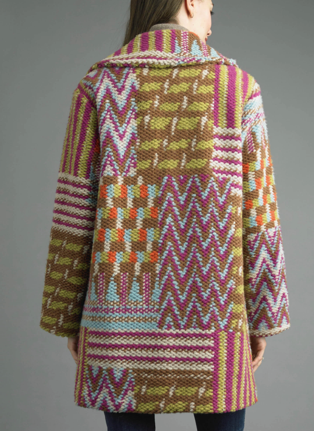 Tempo Paris GREEN Boucle Textured Coat