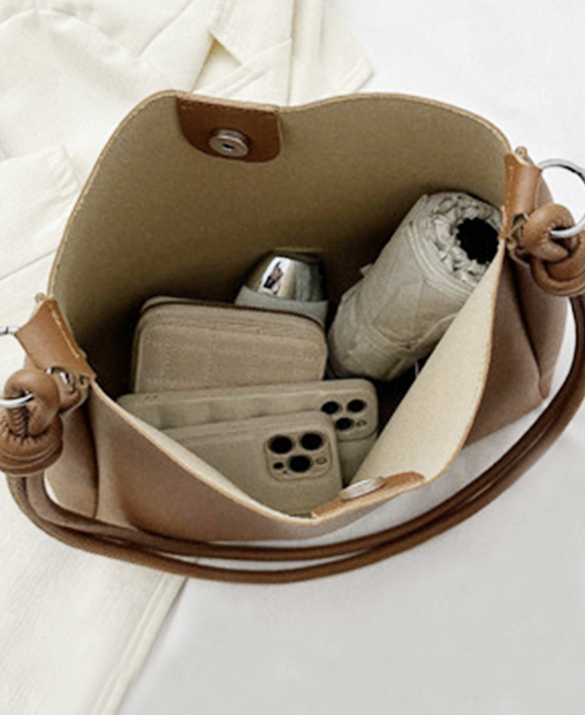 Modern Shoulder Tote Purse / 3 colors