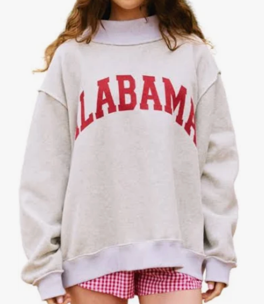 "Alabama" and "AL " Reversible Sweatshirt- PREORDER