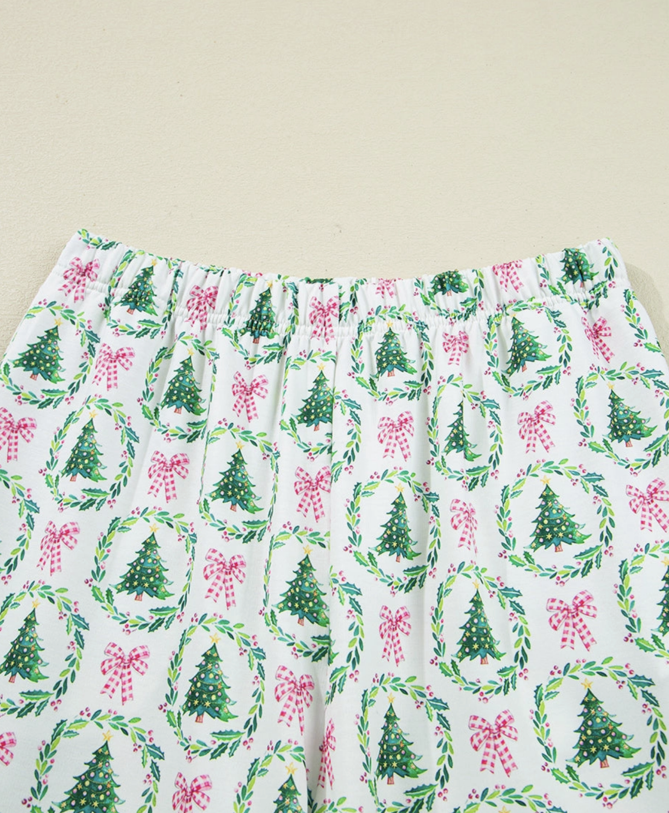 Bow Christmas Tree Pajama Lounge Set