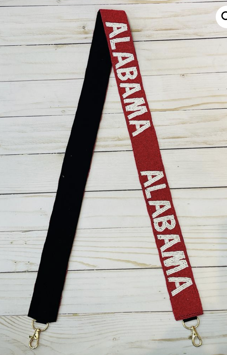 Collegiate Beaded Game Day Purse Straps