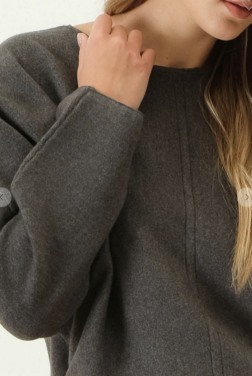 Charcoal Ultimate Soft Knit Pullover