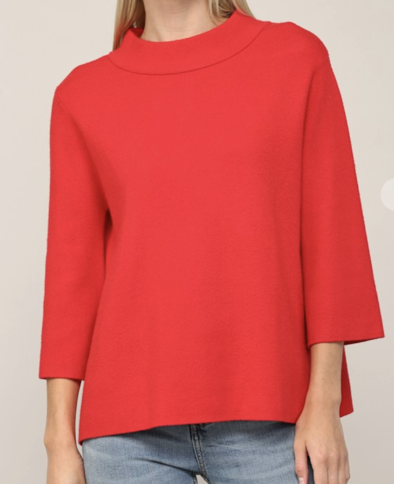 It’s Fate Mock neck Bell Sleeve Sweater / 6 colors
