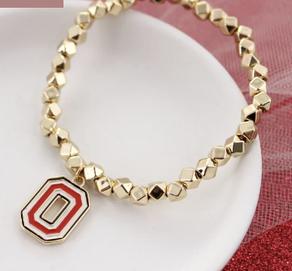 Collegiate Logo Gold Bracelet