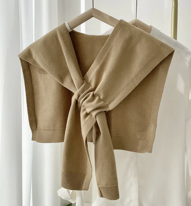 Lightweight Knit Tie Shawl / 7 colors
