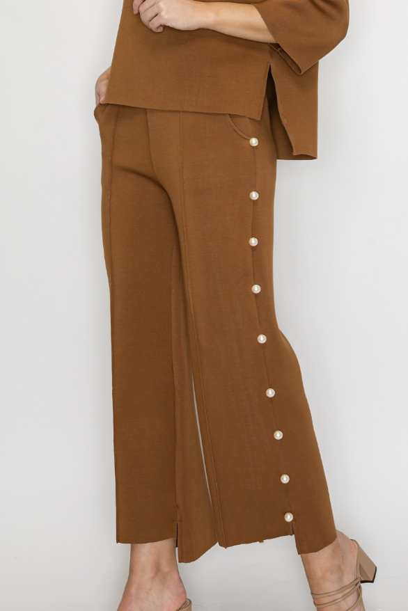 Farrah French Scuba Pearl Long Pant / 9 colors