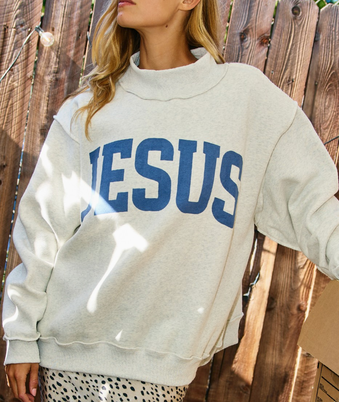 Reversible Mock Sweathirt "Jesus" and "God is Good"